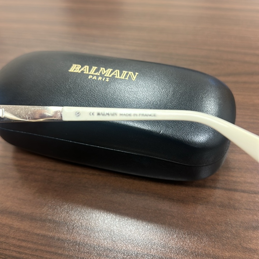 Balmain Ivory Gold Sunglasses NWOT - Picture 4 of 4